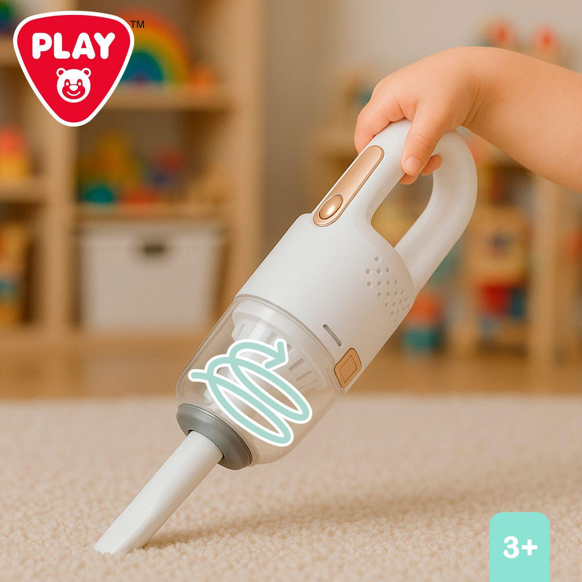PlayGo aspiradora sin cable de juguete con accesorios