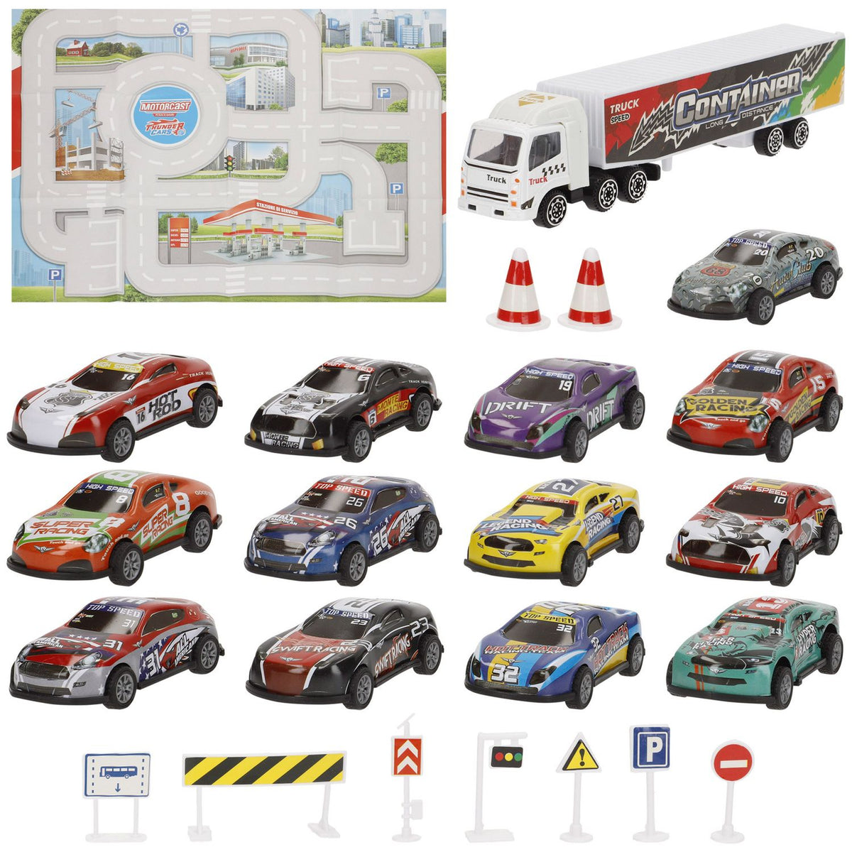 Speed Go – Set de 13 coches de metal – contenido y detalles