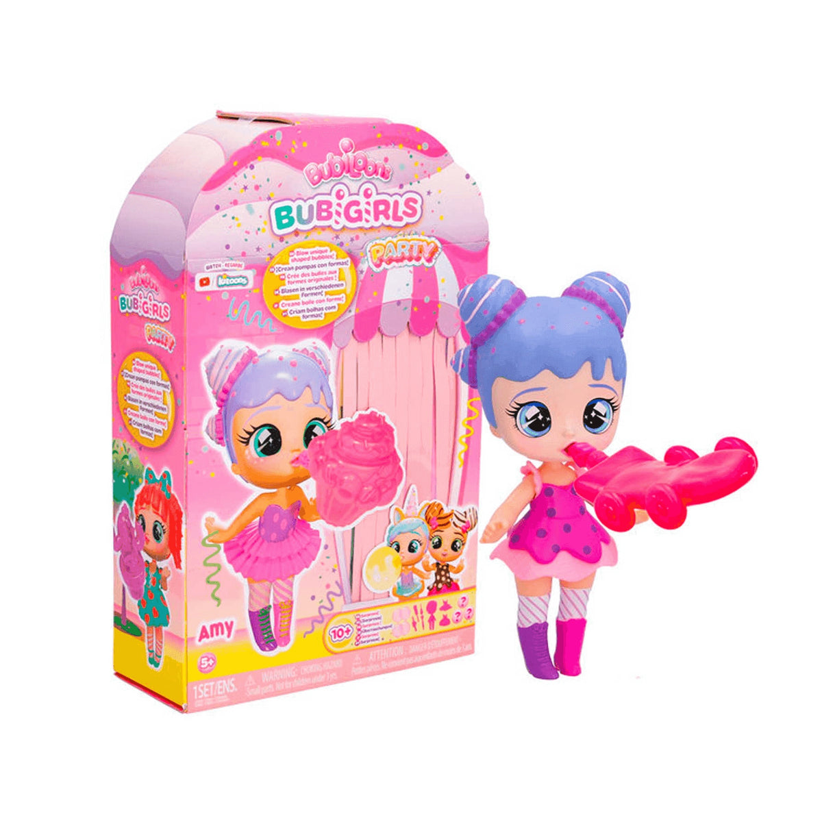 Bubiloons BubiGirls Amy — muñeca con globos y accesorios