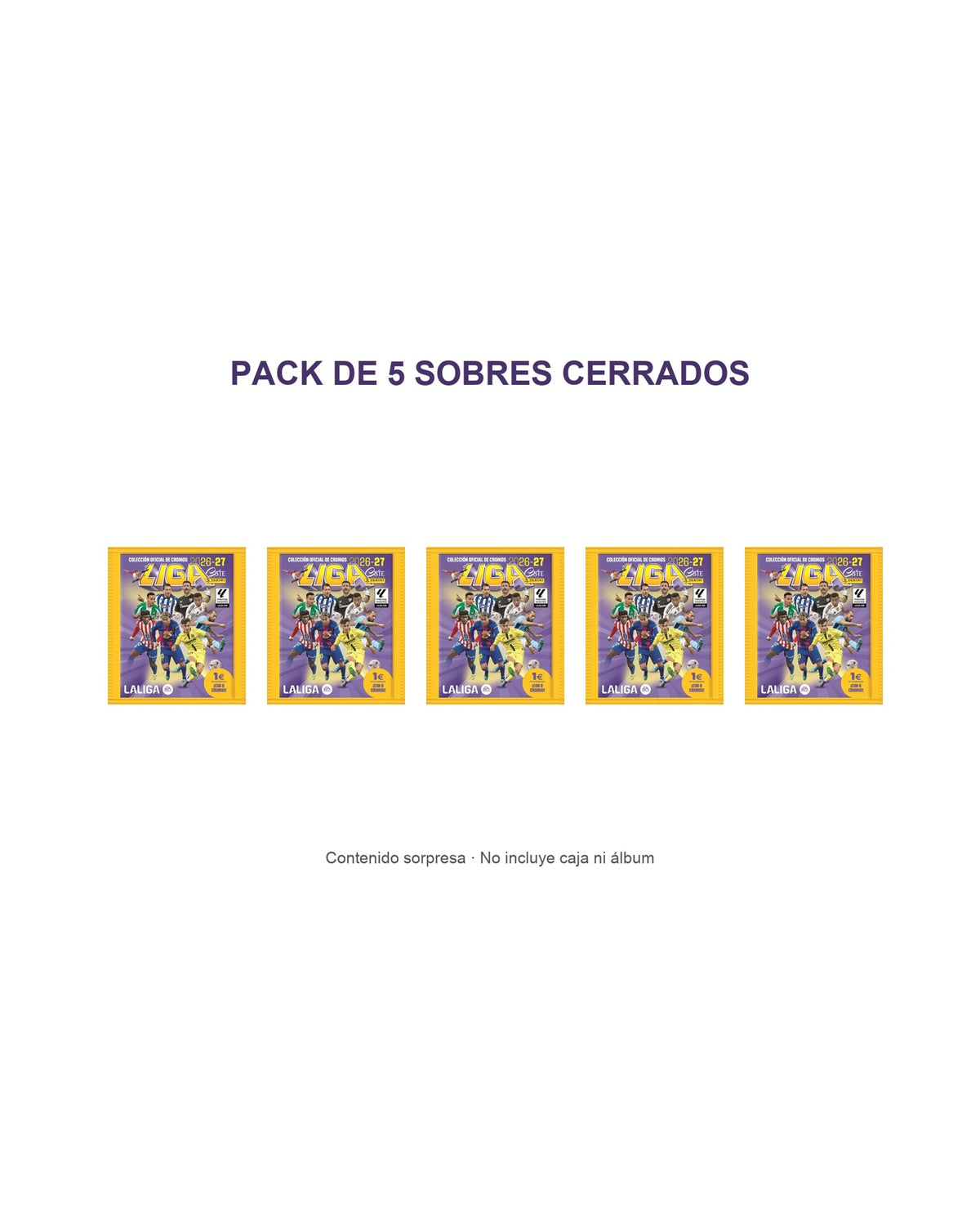 Panini Liga Este 2026/27 — pack de 5 sobres cerrados
