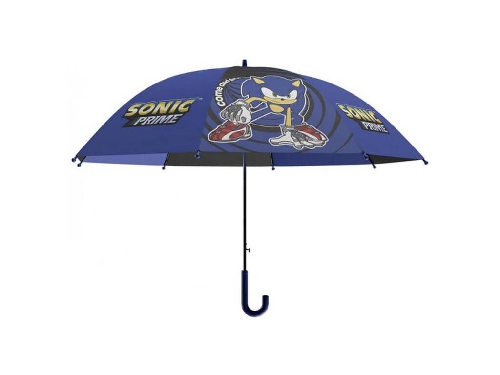 Paraguas automático Sonic Prime de poliéster · 48 cm