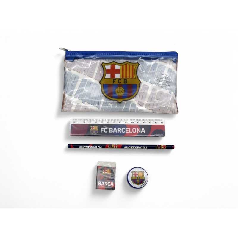 Estuche con material escolar FC Barcelona