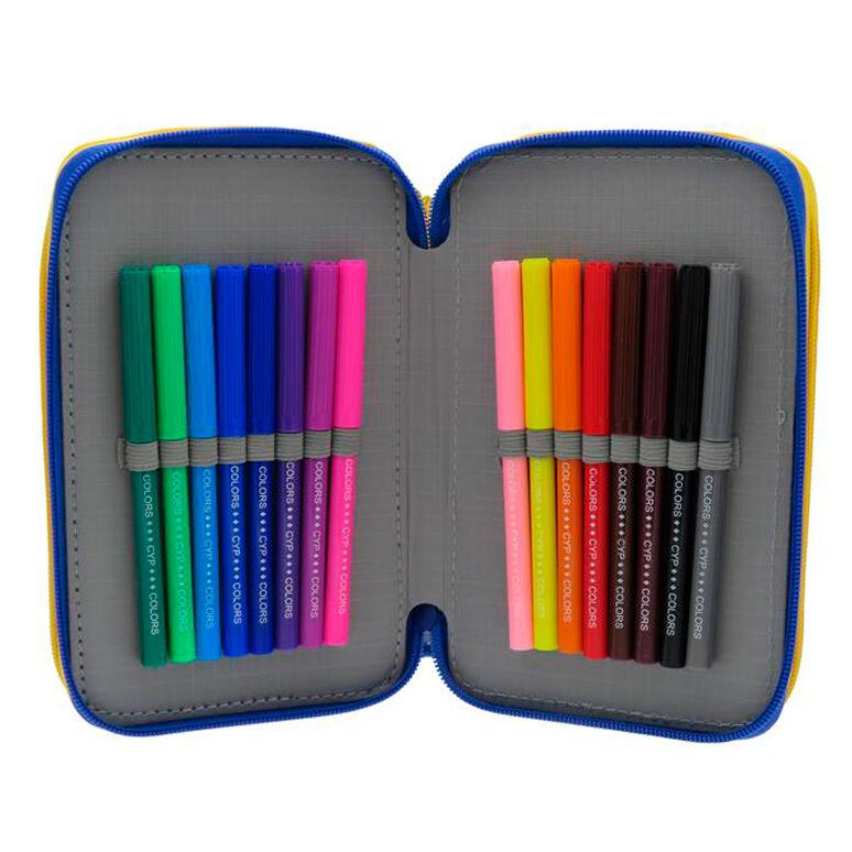 Estuche de 3 pisos con material Pokémon — vista adicional
