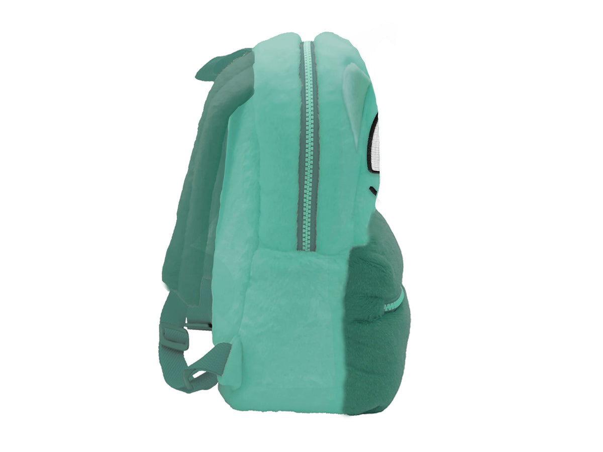Mochila de peluche Pokémon Bulbasaur de 30 cm — vista lateral