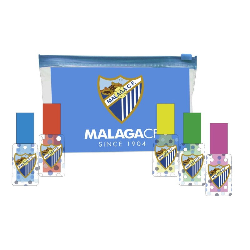 Set de 5 marcadores Málaga CF con estuche