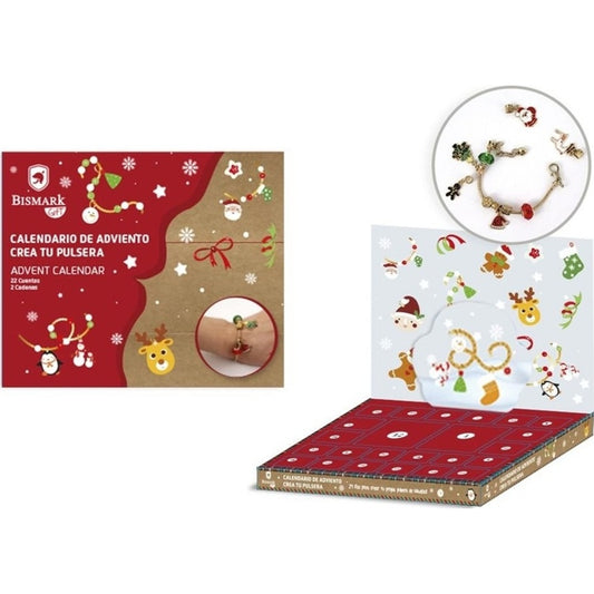 Caja de Adviento con pulsera y colgantes