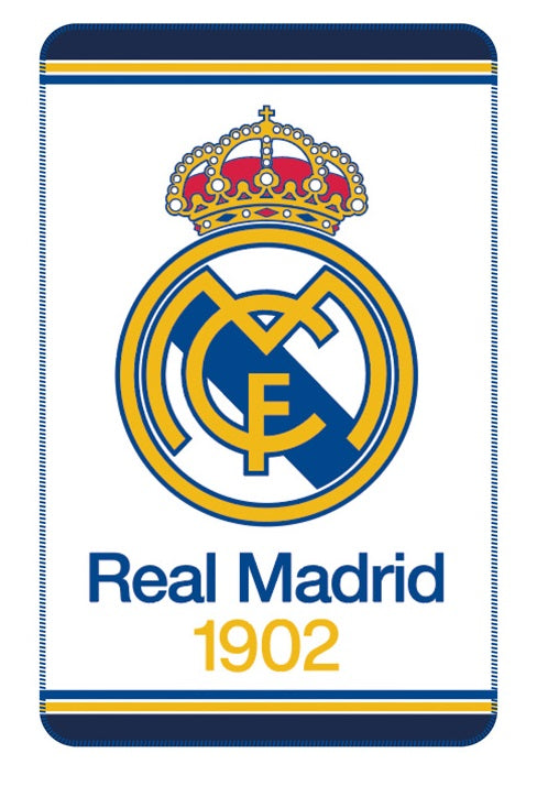 Manta coralina Real Madrid 1902 · 95 × 150 cm