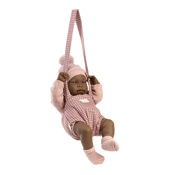 Recién Nacida Indira con portabebé 42 cm (50433)