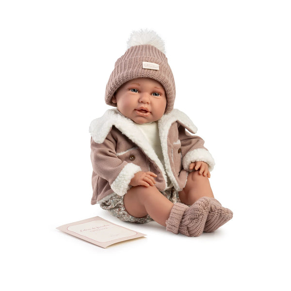 Mi Primer Reborn Daniela con chaqueta de borreguito 52 cm (81399)