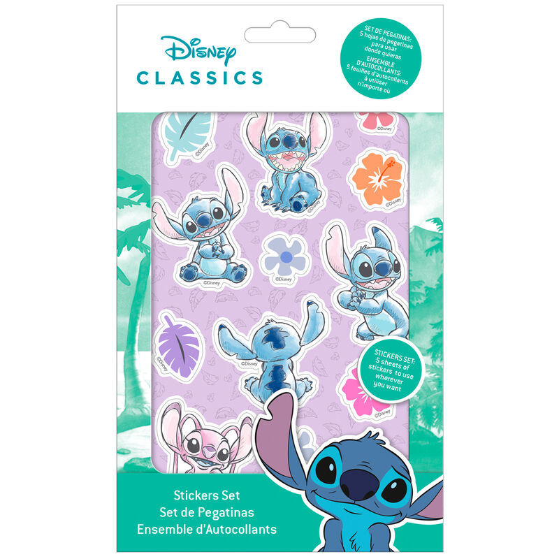 Set de pegatinas Stitch