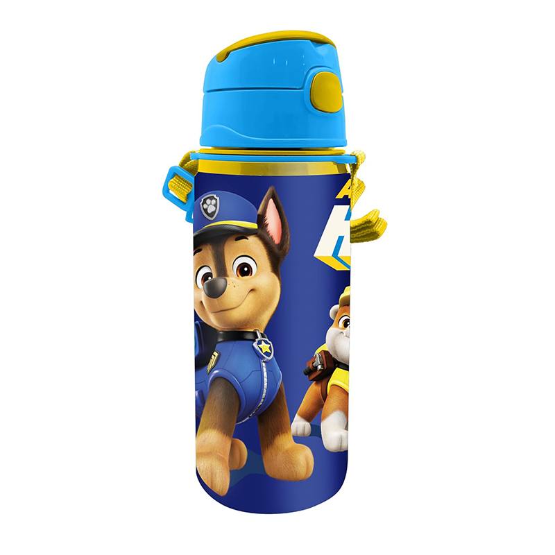 Cantimplora Patrulla Canina de aluminio con asa · 600 ml