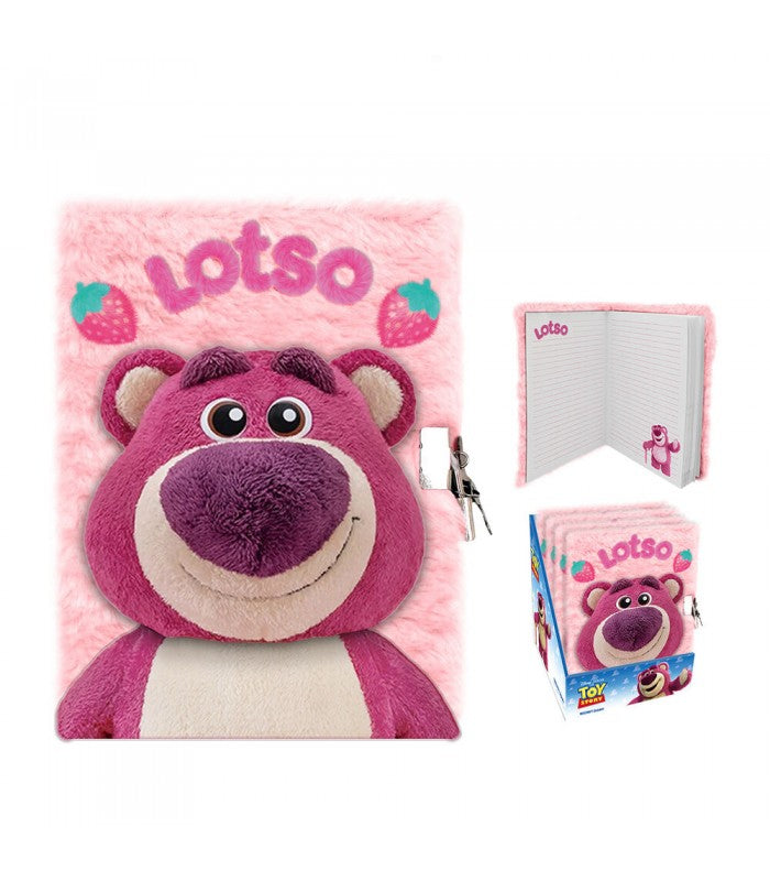 Libreta A5 de peluche 3D Lotso