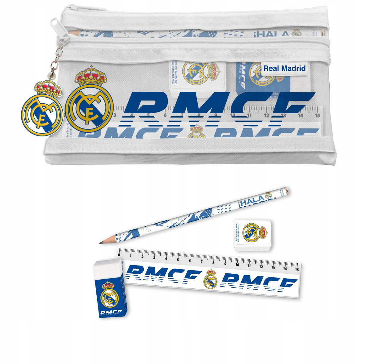 Set de papelería en estuche Real Madrid
