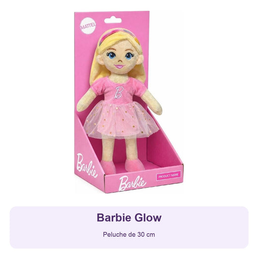 Barbie Glow – Peluche de 30 cm