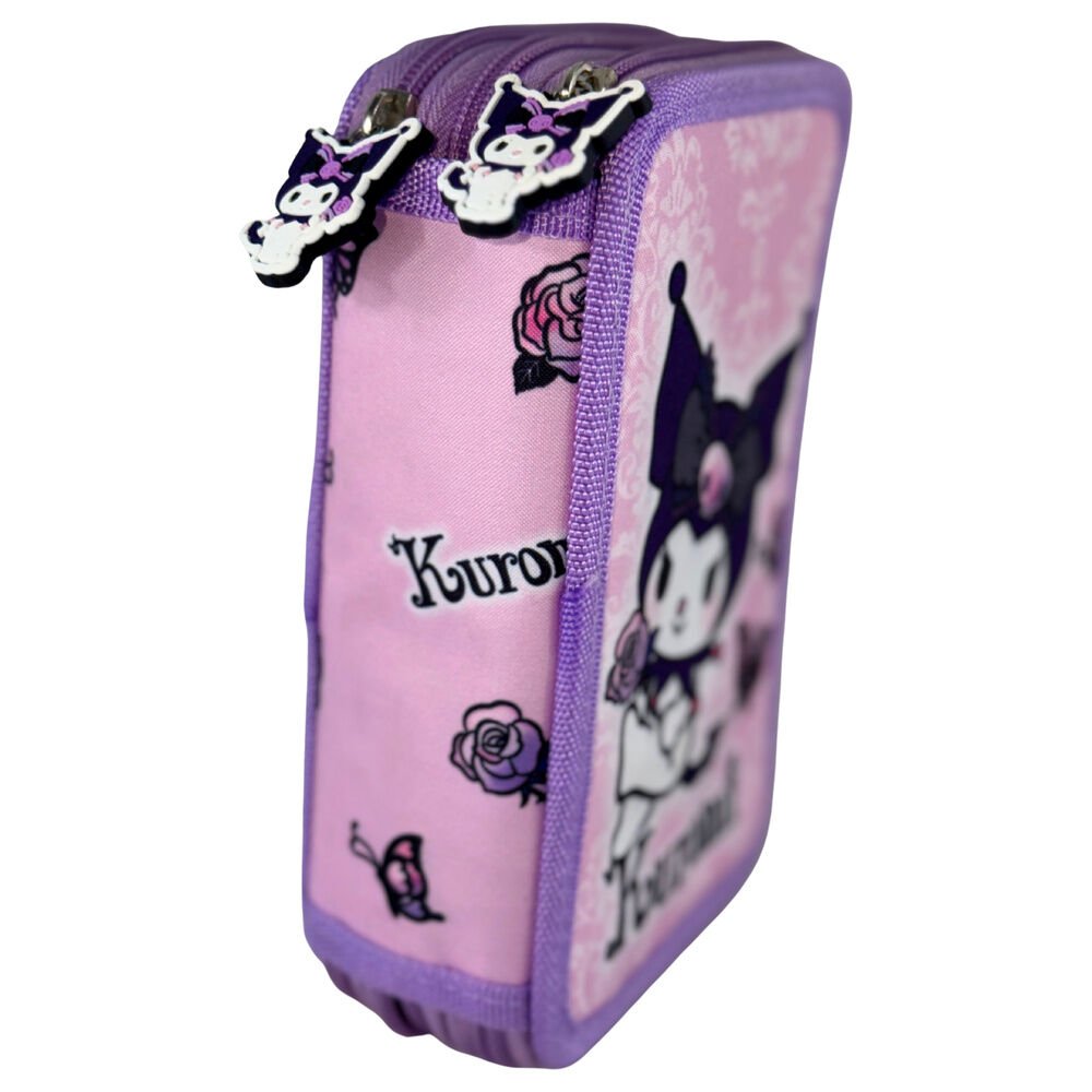 Estuche de 3 pisos Kuromi Purple
