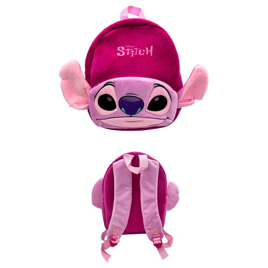 Mochila de peluche Angel rosa