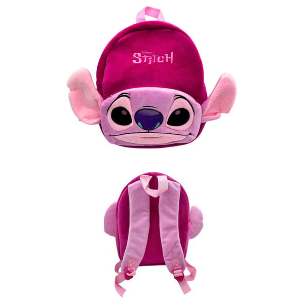 Mochila de peluche Angel rosa