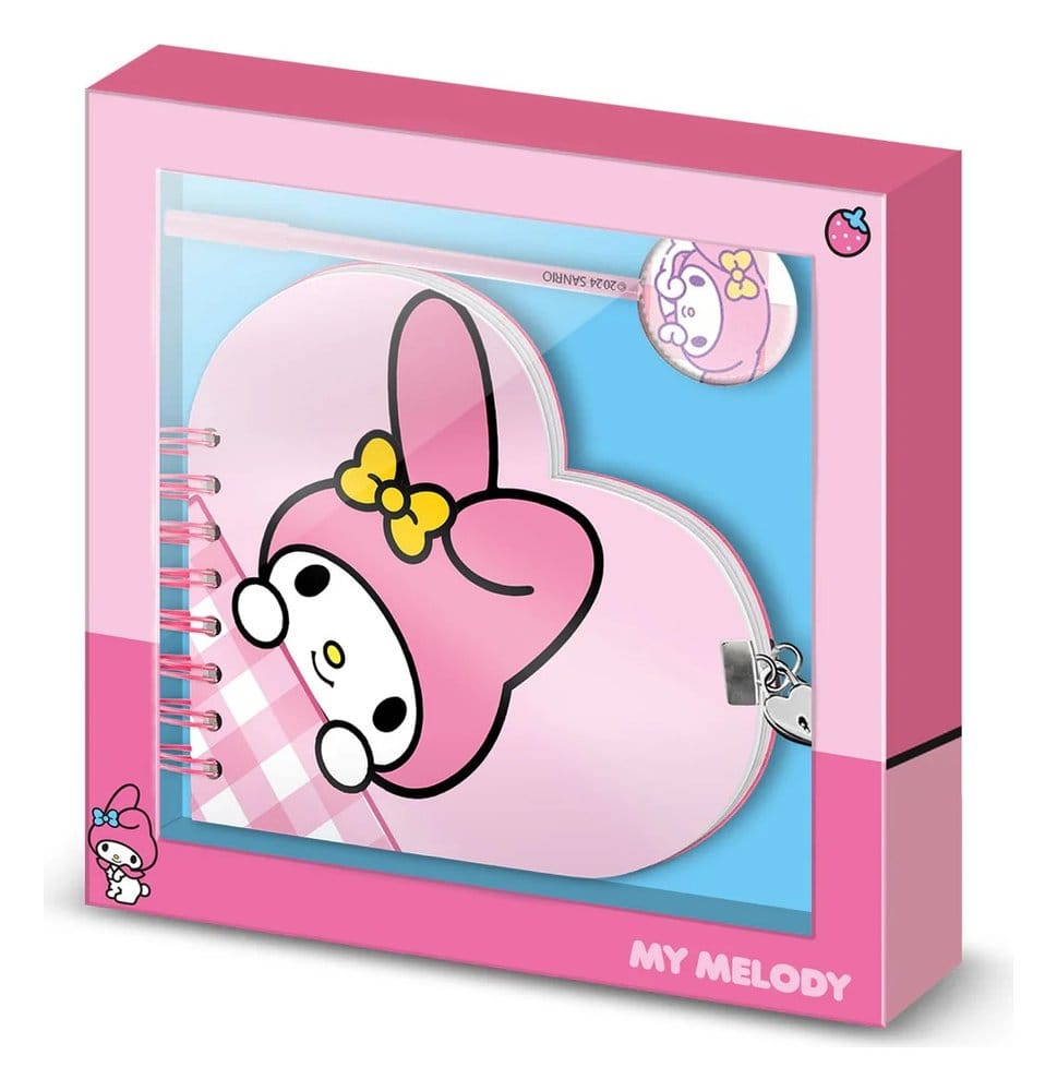 Diario corazón con bolígrafo My Melody