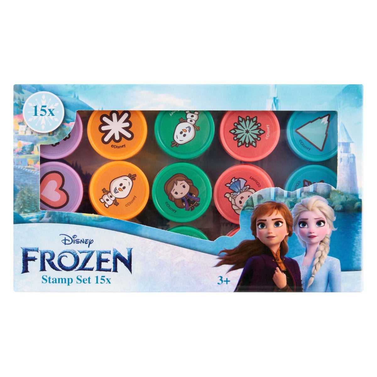 Set de 15 sellos Frozen en su envase original