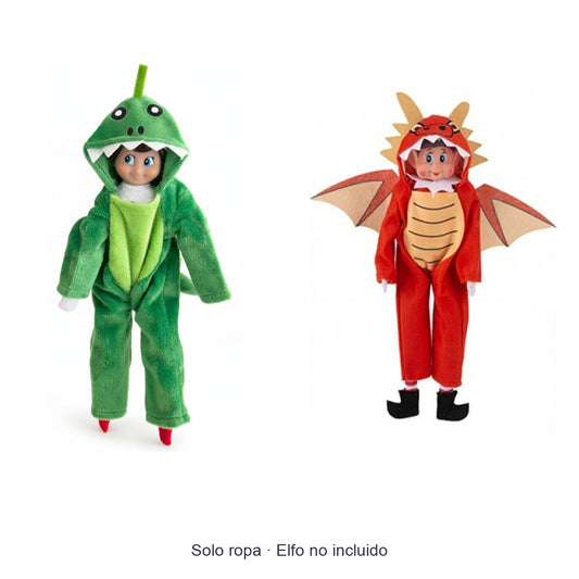 Verde y rojo — ropa para elfo