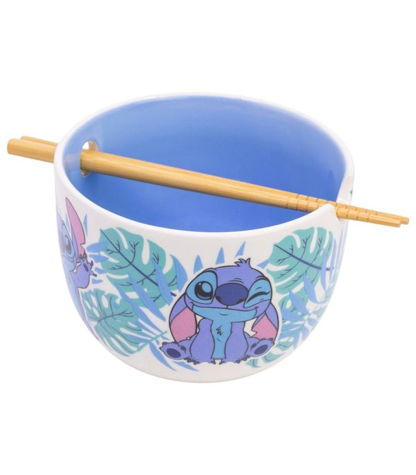 Cuenco ramen Stitch Aloha con palillos