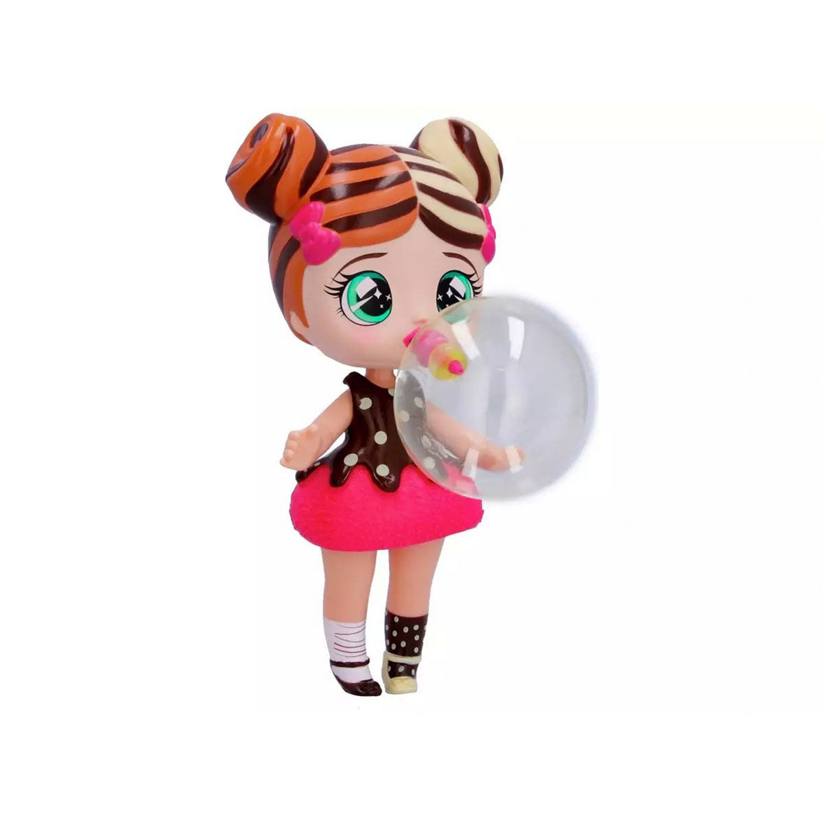 Effy inflando su globo de juego