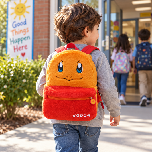 Escena ilustrativa: Mochila de peluche Pokémon Charmander