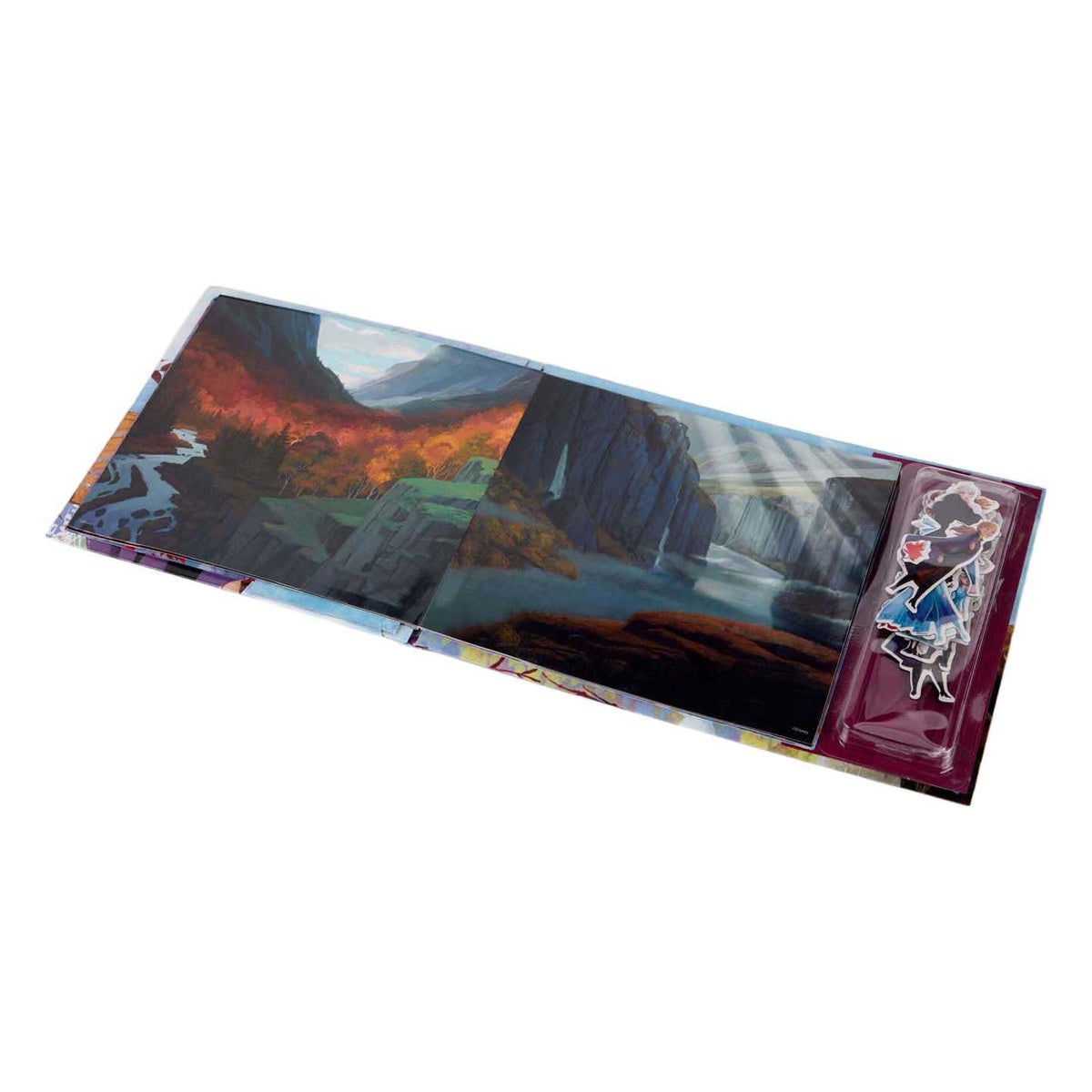Libro magnético Frozen abierto — escenario para colocar los imanes
