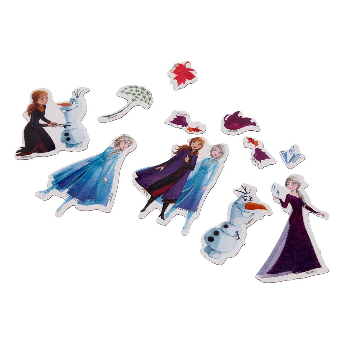 Piezas magnéticas de personajes y accesorios Frozen