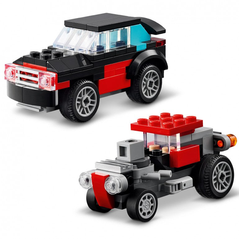 LEGO Creator 3 en 1 – Camión plataforma con helicóptero (31146) - vista 3