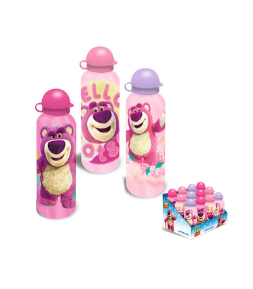 Tres diseños de botella Lotso de 500 ml: tapones fucsia, rosa y lila