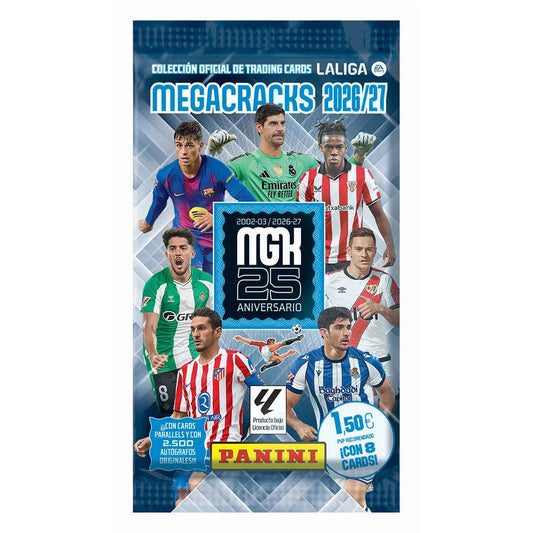 Panini Megacracks 2026/27 — pack de 5 sobres cerrados