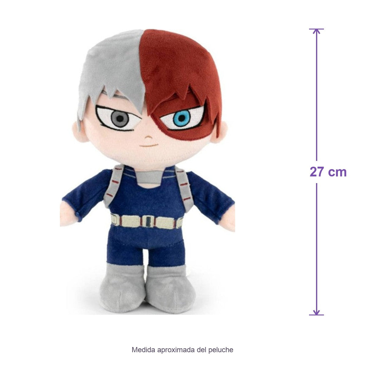 Peluche Todoroki · My Hero Academia · 27 cm — medida aproximada