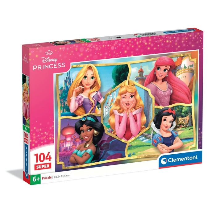 Puzzle Princesas Disney de 104 piezas · Clementoni