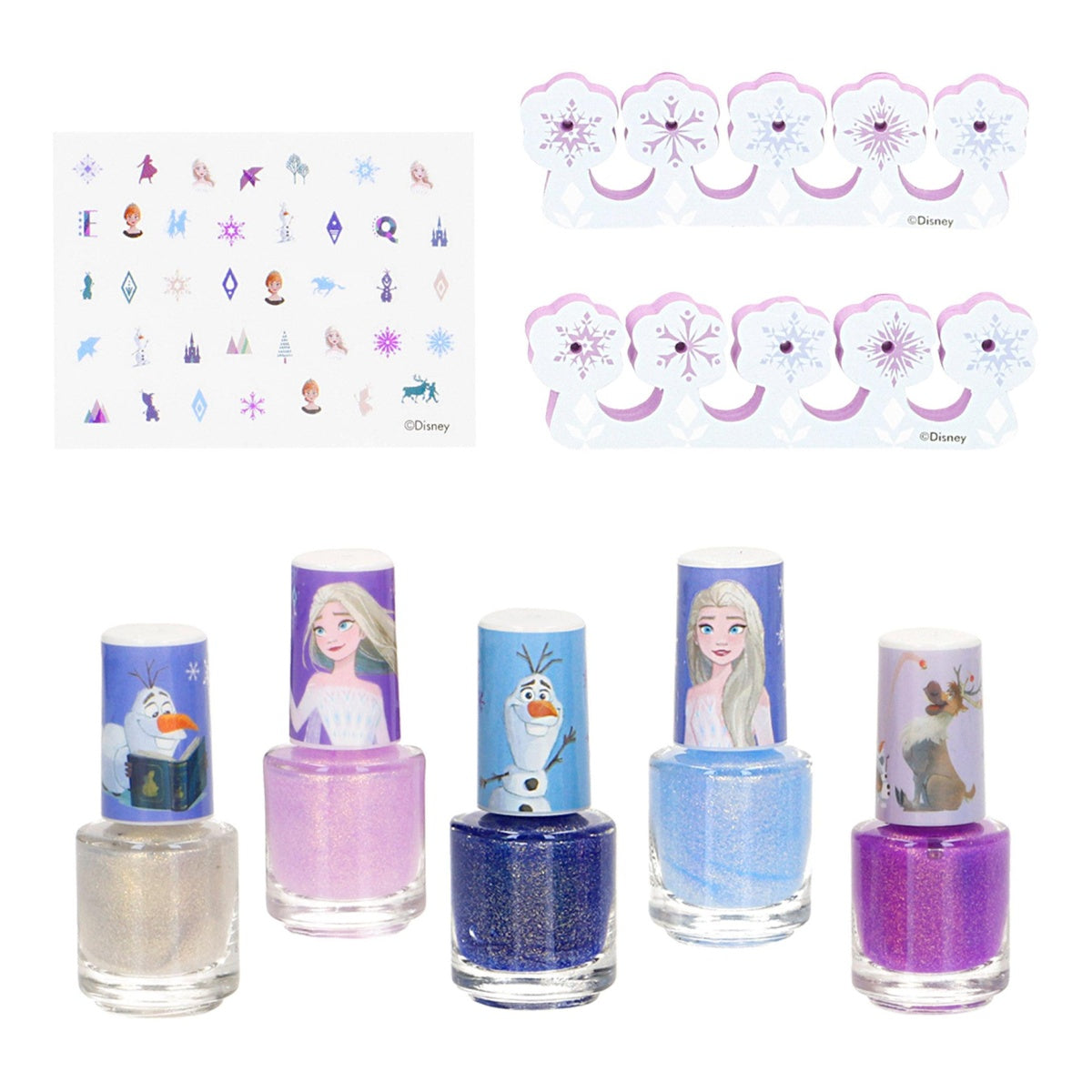 Frozen: set de esmaltes de uñas y pegatinas