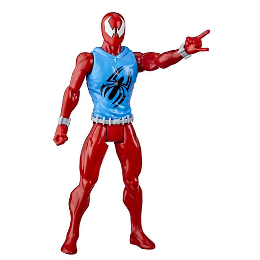 Scarlet Spider Titan Hero de 30 cm — figura fuera del envase