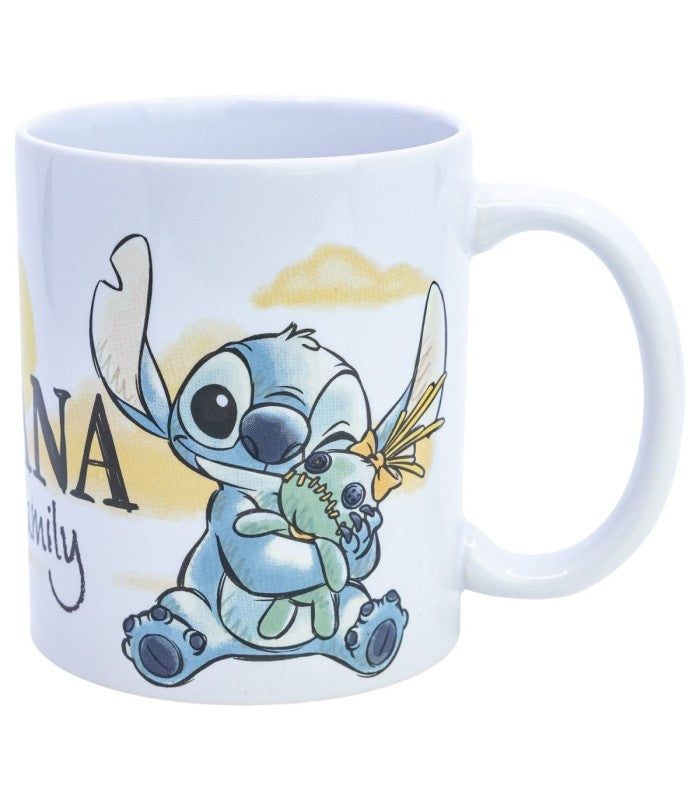 Taza Stitch y Angel Ohana de cerámica · 325 ml
