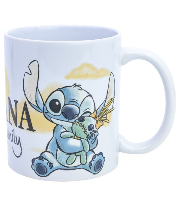 Taza Stitch y Angel Ohana de cerámica · 325 ml