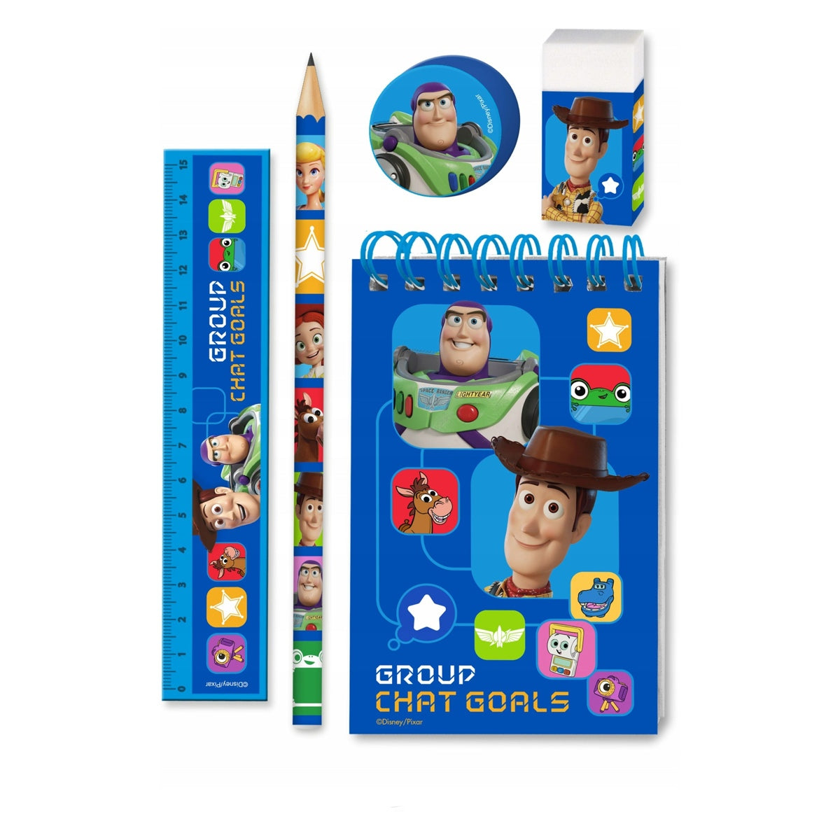 Set Toy Story — las cinco piezas incluidas